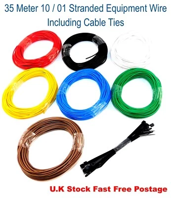 GAUGEMASTER OO-HO OR N GAUGE MODEL RAILWAY WIRE x 35 METRES BRAND NEW - HORNBY - PECO - LIMA