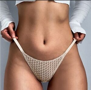 Honeycomb Seamless Mesh SeeThrough Tanga Panty Comfortable Low Rise BikiniBottom