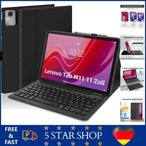 Tastatur Hülle für Lenovo Tab M11 11 Zoll 2024 QWERTZ Bluetooth mit Stifthalter - Bild 1 von 18