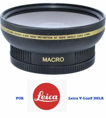 62MM WIDE ANGLE lENS + MACRO LENS FOR LEICA V-LUX 5 DSLR CAMERA SHIPS SAME DAY - Image 1 of 4
