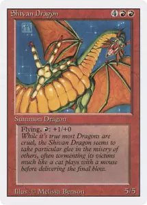 Shivan Dragon X (1) Revised _ Excellent/Near Mint _MTG _ 4RCards - Picture 1 of 1