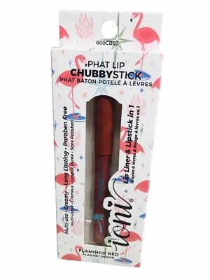 Ioni Flamingo Red lip Chubb Creamy Long Lasting Paraben Free Lip Liner/Lipstick - Image 1 of 4