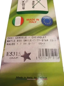 CAVI CANDELE ARP E5315 CHEVROLET MATIZ 800 SMILE CITY STAR DAL 03 KALOS 1.2 8V D - Imagen 1 de 2
