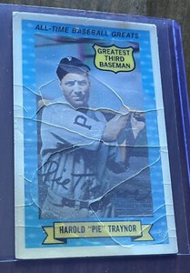 1972 Kellogg's 3-D All-Time Baseball Greats - Pie Traynor # 8 MLB HOF’er