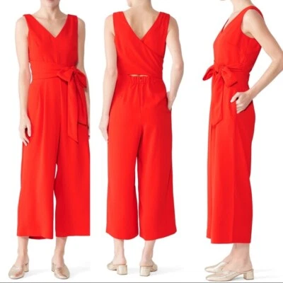 J. Mono Mameluco Crew Rojo Algodón Envolvente Clásico Verano Primavera Pierna Ancha Talla 00 Foto 1 de 4