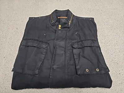 Sobrecamisa Raw Correctline By G-Star Cl Etosha City Noir Negra Utilitaria Talla Grande Foto 1 de 4