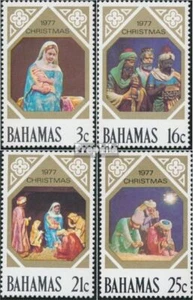 Bahamas 424A-427A (completa edición) nuevo con goma original 1977 Navidad - Imagen 1 de 1