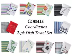 Corelle Coordinates 2-pc Kitchen DISH TOWEL SET 18 x 26 *PICK Your PATTERN ~New~ - Picture 1 of 9