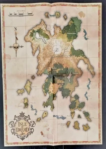 Isle of Dread Poster Karte 21" x 15" aus Dungeon Magazin #114 - Bild 1 von 1