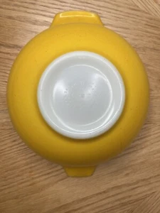 Pyrex 443 Sunflower Yellow Cinderella Bowl Worn Finish No Chips Or Cracks - Picture 1 of 6