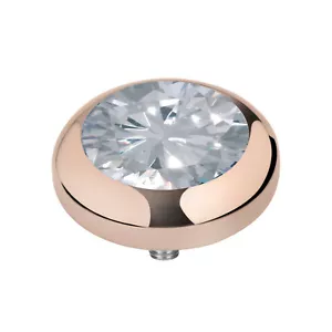 Melano Vivid Meddy's M 01SR9011 RG Crystal 5mm Pink Attachment Vivid Ring MelanO - Picture 1 of 3