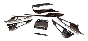 2012 AUDI A6 (C7) DASH DOOR CONSOLE WOOD GRAIN TRIM SET (BROWN WALNUT WOOD) - Picture 1 of 24