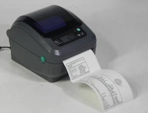 Zebra GX420d Direct Thermal Barcode Label Printer Dispenser LCD USB Serial WiFi - Afbeelding 1 van 9