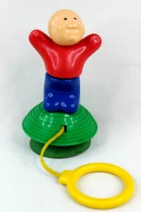 VTG Johnson & Johnson Playpath Suction Cup Baby Toy Pull Cord Boy J&J - Picture 1 of 7