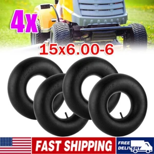 1/2/4PCS 15x6.00-6 Lawn Mower Tire Inner Tubes 15X6-6, 15X6x6, 15/6x6 TR13 Valve - Picture 1 of 17