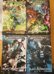 Blackest night volume 1 & 2 Prelude, & Green Lantern Hard Graphic Novel lot of 4 - Picture 1 of 11