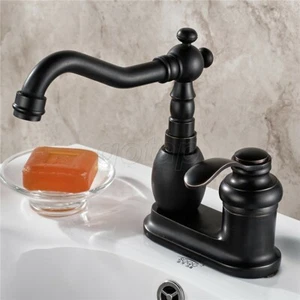 Oil Rubbed Bronze Bathroom Vanity Sink  Kitchen Lavatory Faucet Mixer Tap - Picture 1 of 6