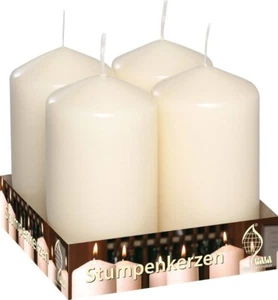 vela pilar gala 60x130 crema paquete de 6 - Imagen 1 de 2