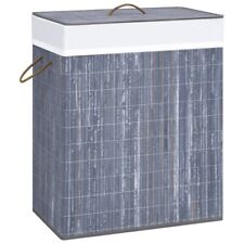NNEVL Bamboo Laundry Basket Grey 100 L