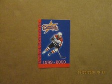 ECHL Dayton Bombers Vintage Defunct 1999-2000 Team Logo Pocket Schedule