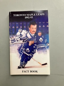 Toronto Maple Leafs 1992-93 Fact Book Darryl Sittler-Pat Burns-Glen Anderson++ - Picture 1 of 1