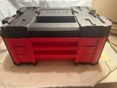 NEW - CRAFTSMAN VERSASTACK 3 DRAWER MECHANICS / HOMEOWNERS TOOL CASE (CASE ONLY) - Image 1 of 4