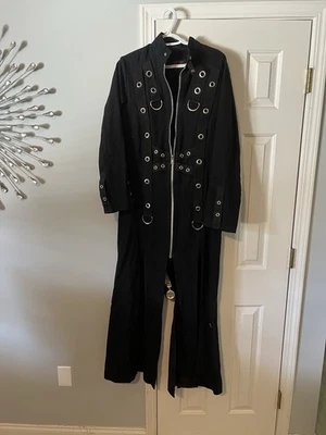 TRIPP NYC Men’s Small Long Trench Coat Vintage y2k - Image 1 of 2