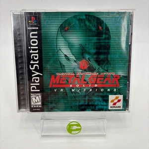 Metal Gear Solid VR Missions (Sony PlayStation 1 PS1, 1999) Estuche Bisagra Rota - Imagen 1 de 16
