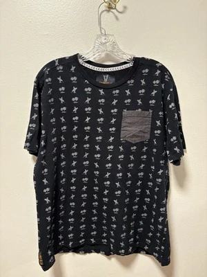 Quilted Giraffe Mens 100% Cotton Made In India Surfer Palm Tree Print XL - Image 1 of 4