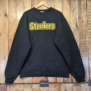 Sudadera De Colección Años 90 Pittsburgh Steelers Hecha en EE. UU. De Gran Tamaño Mediana Alta Reebok - Imagen 1 de 6
