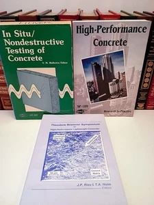 3 Book LOT Concrete Engineering: High Performance Concrete/Non-destructive Test - Picture 1 of 6