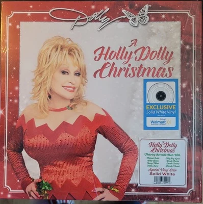 Dolly Parton - A Holly Dolly Christmas - Limited Edition Solid White Vinyl LP - Image 1 of 4
