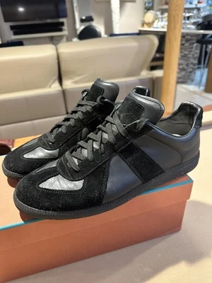 Zapatillas bajas Maison Margiela GAT negras para hombre 12 45 gamuza cuero Italia Foto 1 de 4