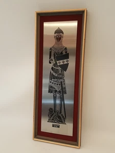 Vintage Metall Ritter Kunstwerk Sir John de Creke AD 1325 Wendron Forge Cornwall - Bild 1 von 13