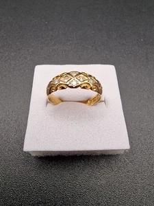 Antique 18ct Gold Diamond Cluster Ring Size N Birmingham 1893 Victorian - Picture 1 of 22