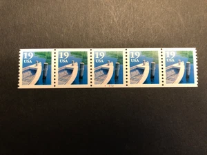 Briefmarken USA, Scott # 2529, PNC5 # A1212, 19c Ruderboot, postfrisch - Bild 1 von 2