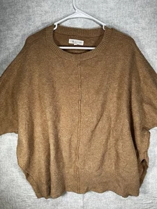 Lou & Grey LOFT Dolman Sleeves Oversized Sweater Tan Camel Colored Size M/L - Bild 1 von 8