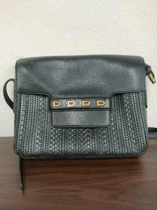Delvaux Black Shoulder Bag Leather - Picture 1 of 9