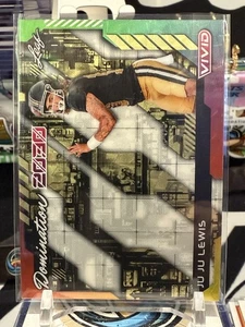2025 Leaf Vivid Domination 2030 Prismatic Yellow Ju Ju Lewis 1/1 TZ - Picture 1 of 2