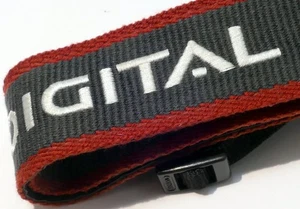 Canon EOS Camera Neck Shoulder Strap Canvas GRAY-Red-White - Original OEM - Picture 1 of 6