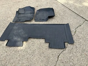 WeatherTech FloorLiner for 2015-2020 Ford F-150 - 1st & 2nd Row, Black - Foto 1 di 8
