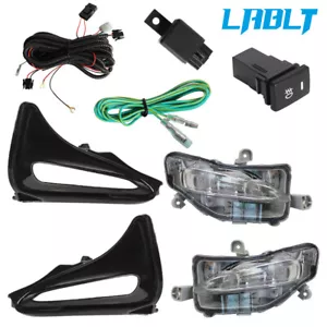 LABLT Front Fog Lights Lamps w/Cover Kits For 2017-2019 Toyota Corolla L LE XLE - Picture 1 of 8