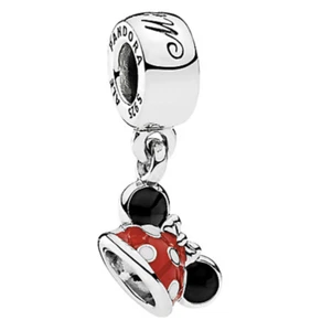 Nuevo Parques Disney Pandora Plata Esterlina Rojo Minnie Mouse Oreja Sombrero Dije Cuentas - Imagen 1 de 3