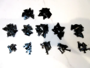 LOT OF 50 SETS SEW ON TROUSER SKIRT HOOK AND BAR STEEL BLACK PLUS 20 EXTRA HOOKS - Picture 1 of 2