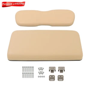 Front Seat Bottom & Back Cushion Set For Club Car DS 2000.5-Up Golf Cart Beige - Picture 1 of 23