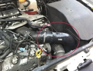 Conducto de admisión de aire intercooler superior de silicona Vauxhall Vectra CDTi 3.0 turbo (46 - Imagen 1 de 1