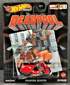 DEADPOOL Hot Wheels Premium MARVEL DEADPOOL SCOOTER Collectible 2021 - Picture 1 of 4