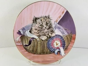 Vintage 1985 Royal Worcester/Pam Cooper Kittens Classic #7 "First Prize" NIB/COA - Picture 1 of 8