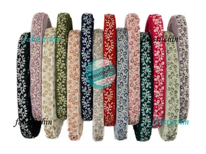 14 Yards Net Fabric Embroidered Lace Trim-Silk Sari Fabric-Silk Ribbon - Picture 1 of 8