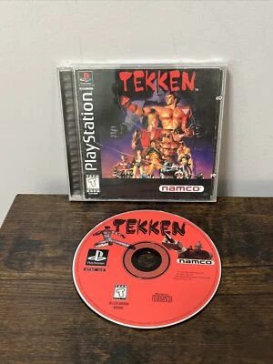 Tekken PlayStation 1 PS1 Etiqueta Negra ~ Variante Estuche Joya ~ ¡Completo! RARO! Foto 1 de 4